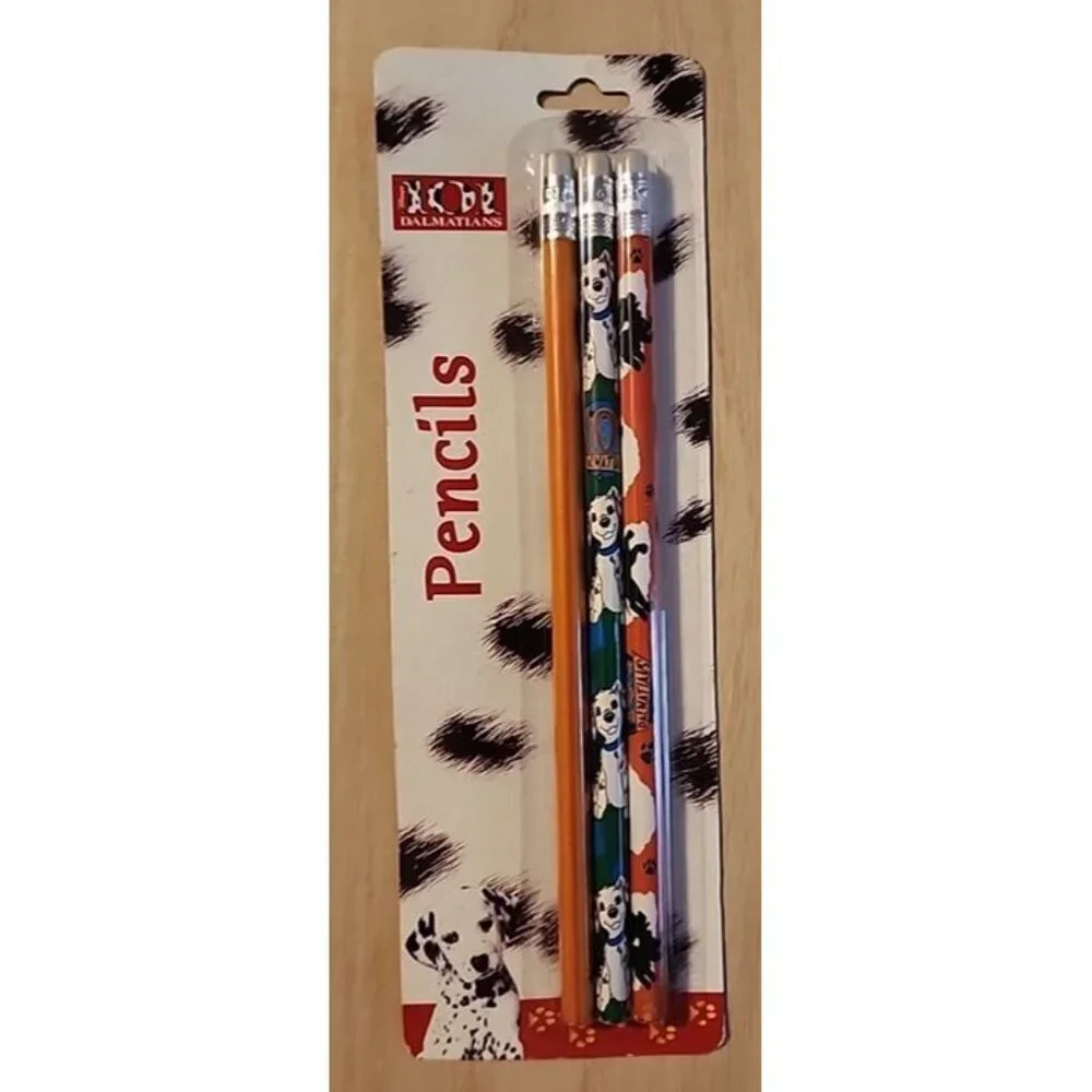 Disney 101 Dalmatians Vintage 90s 3 Pack Pencils - Sealed 40024 Impact Inc.